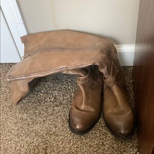 Brown Leather Boots